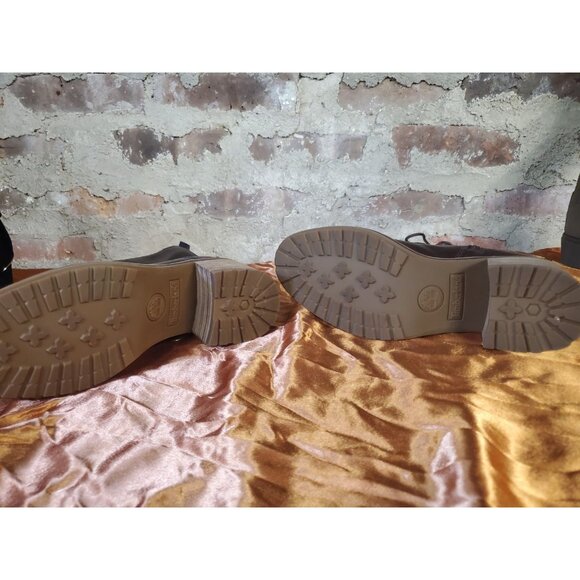 Timberland Women's Boots Brown Leather High Heel Lace Up Boots Shoe Sz 8 S - Picture 5 of 6